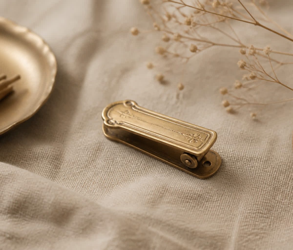 Vintage Brass Incense Clamp